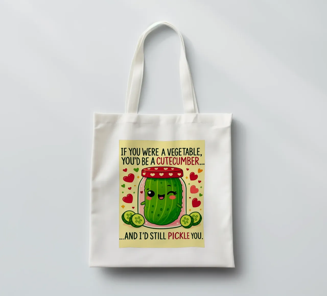 Se fossi un vegetale, saresti un cetriolo da taglio borsa in juta da Avocadoz