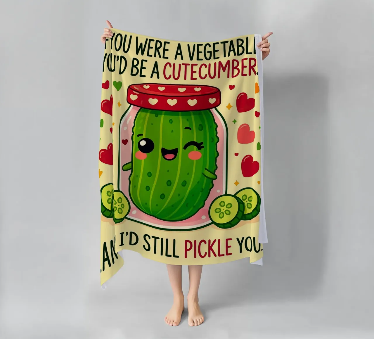 Se fossi un vegetale, saresti un cetriolo da taglio telo mare da Avocadoz