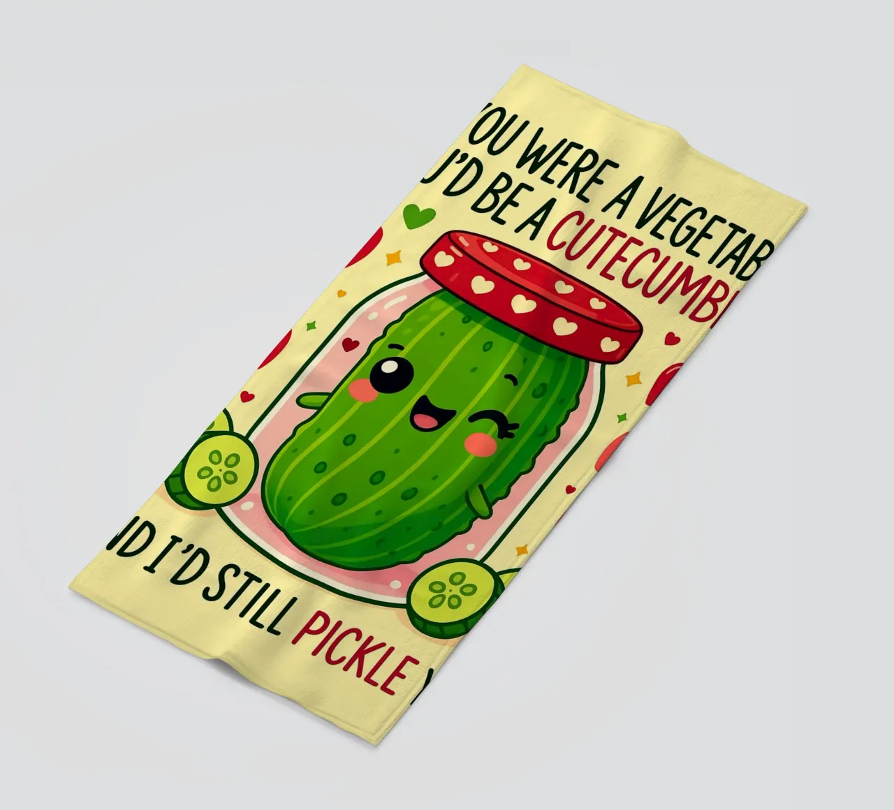 Se fossi un vegetale, saresti un cetriolo da taglio telo mare da Avocadoz