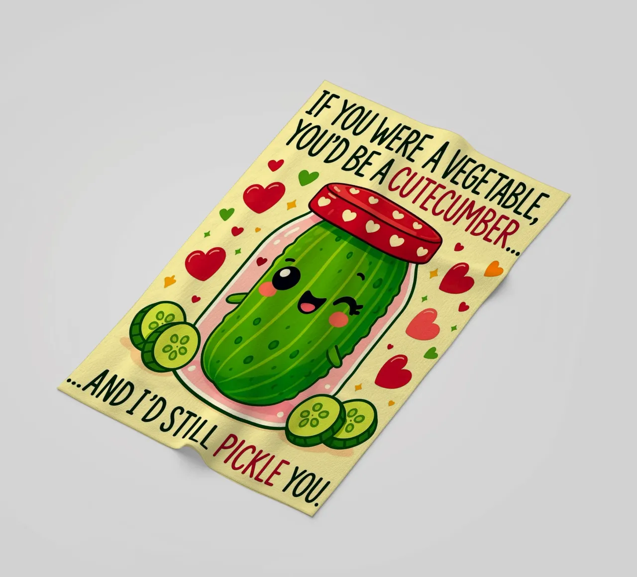 Se fossi un vegetale, saresti un cetriolo da taglio telo mare da Avocadoz
