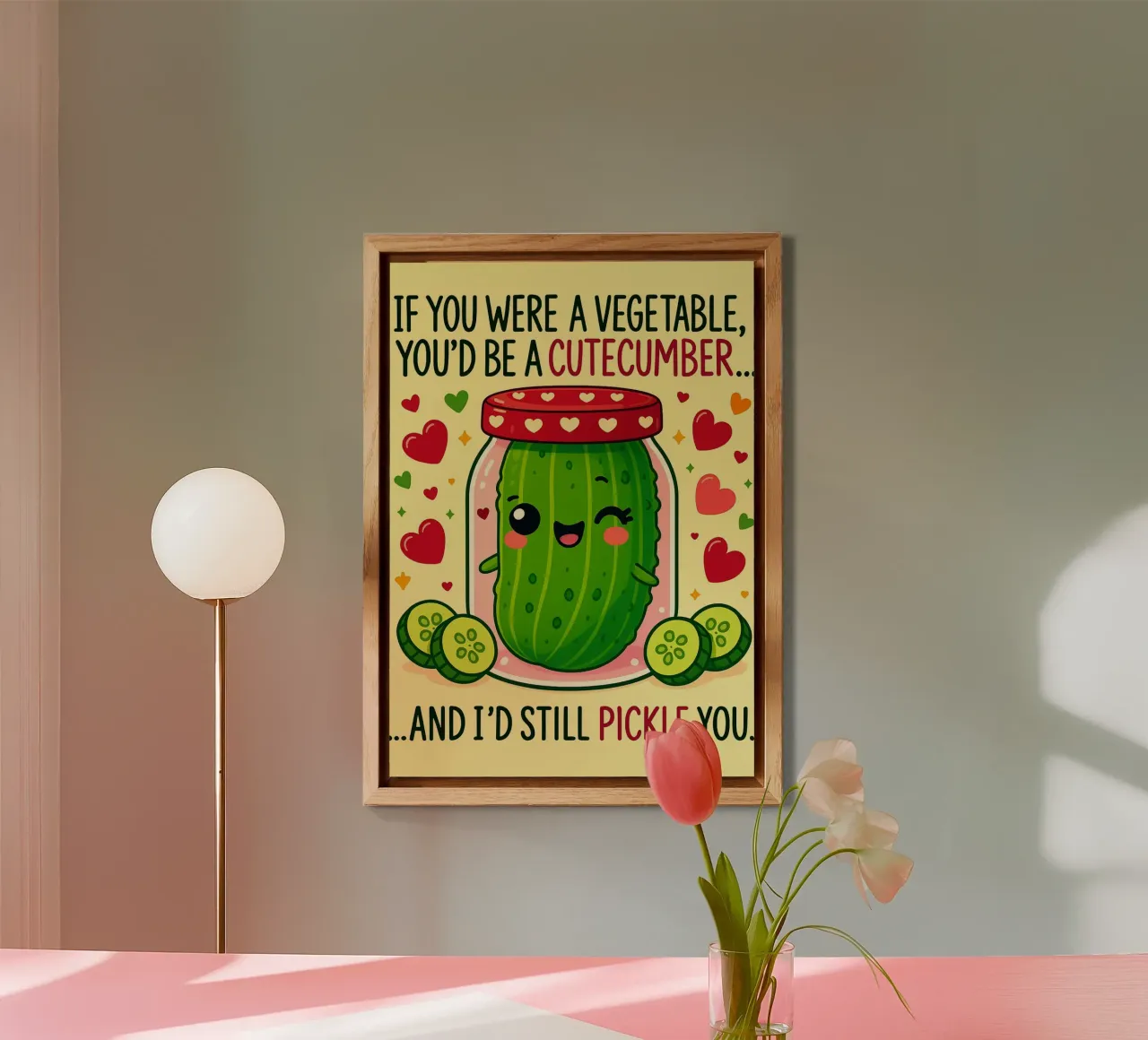 Se fossi un vegetale, saresti un cetriolo da taglio alluminio dibond da Avocadoz