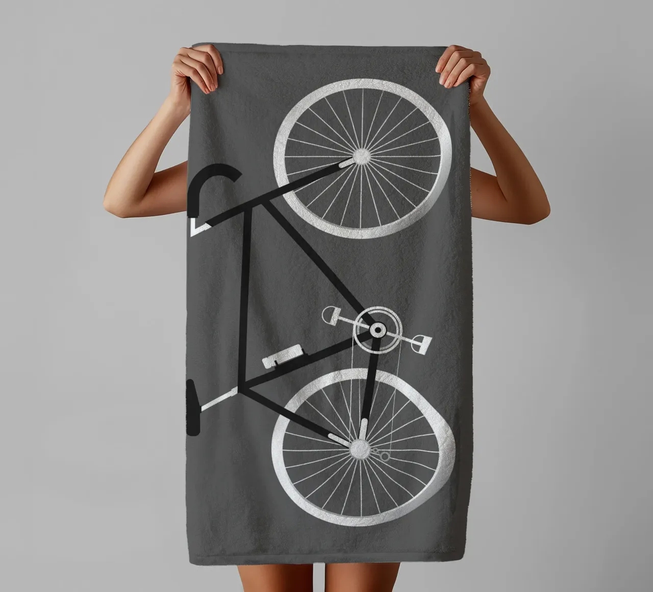 the strong bicycle asciugamano da bagno da scoten