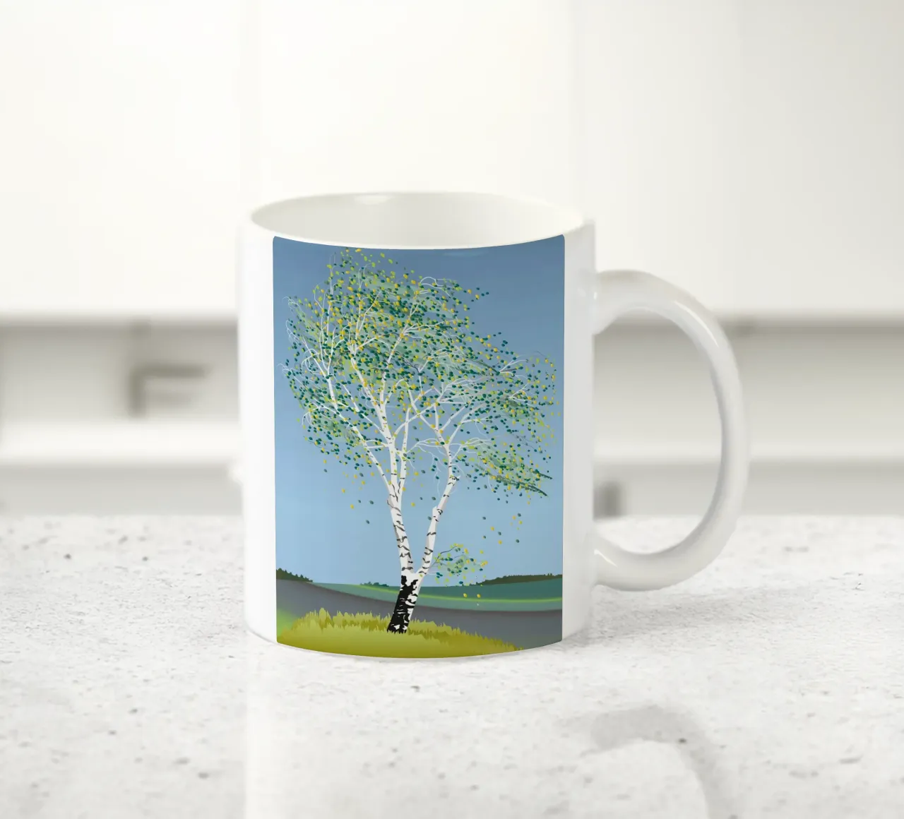 epic tree leaf tazza in ceramica da scoten