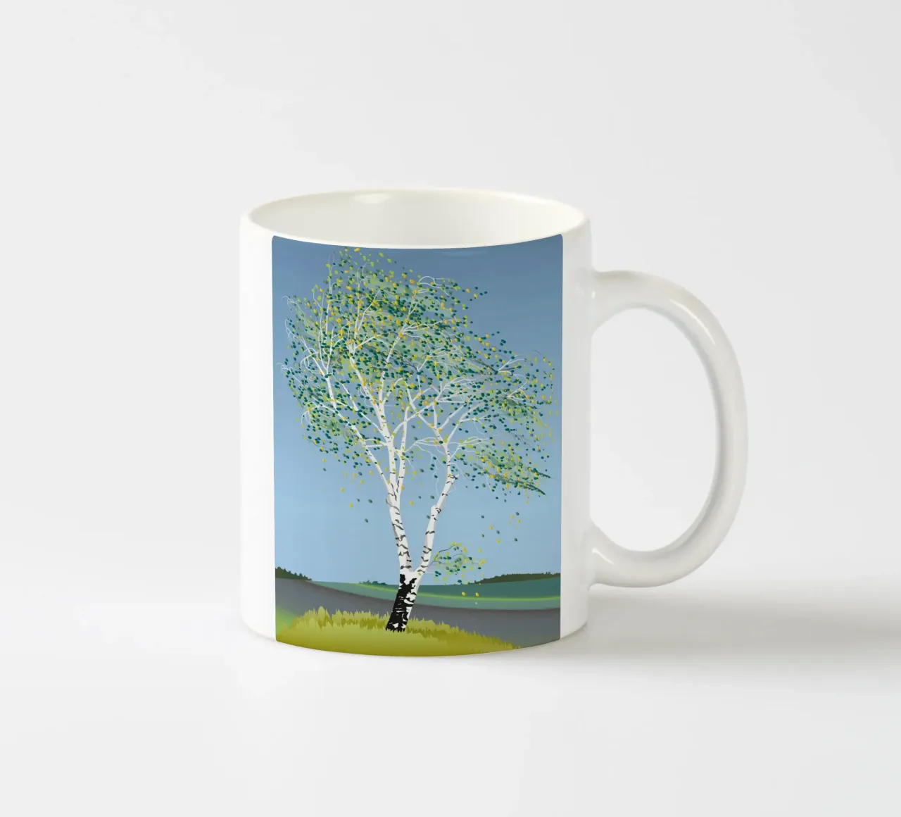 epic tree leaf tazza in ceramica da scoten