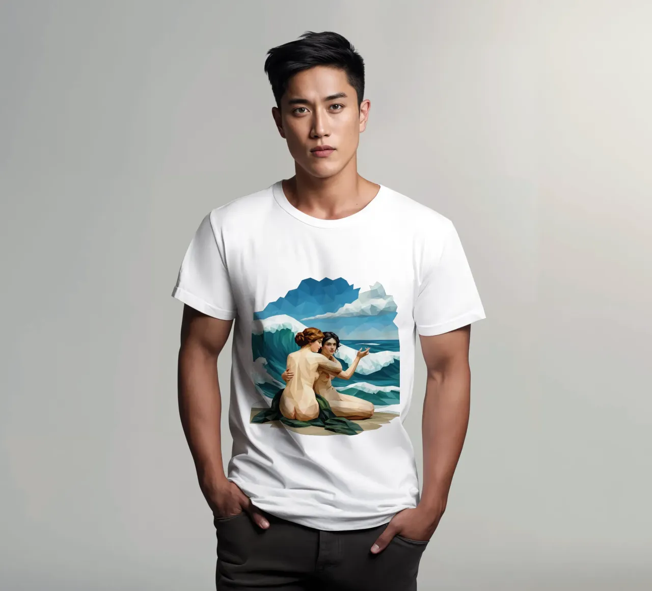 Le Ninfe del Mare Lowpoly t-shirt da Low Profile
