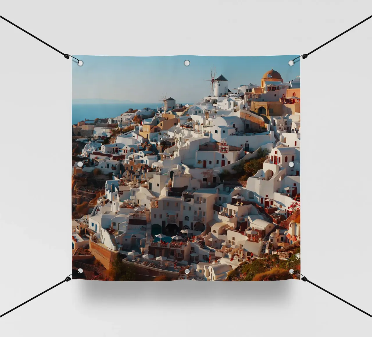 Oia Santorini (Greece) telo in pvc da Fjöllart