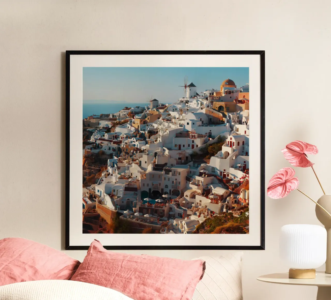 Oia Santorini (Greece) carta hahnemühle da Fjöllart