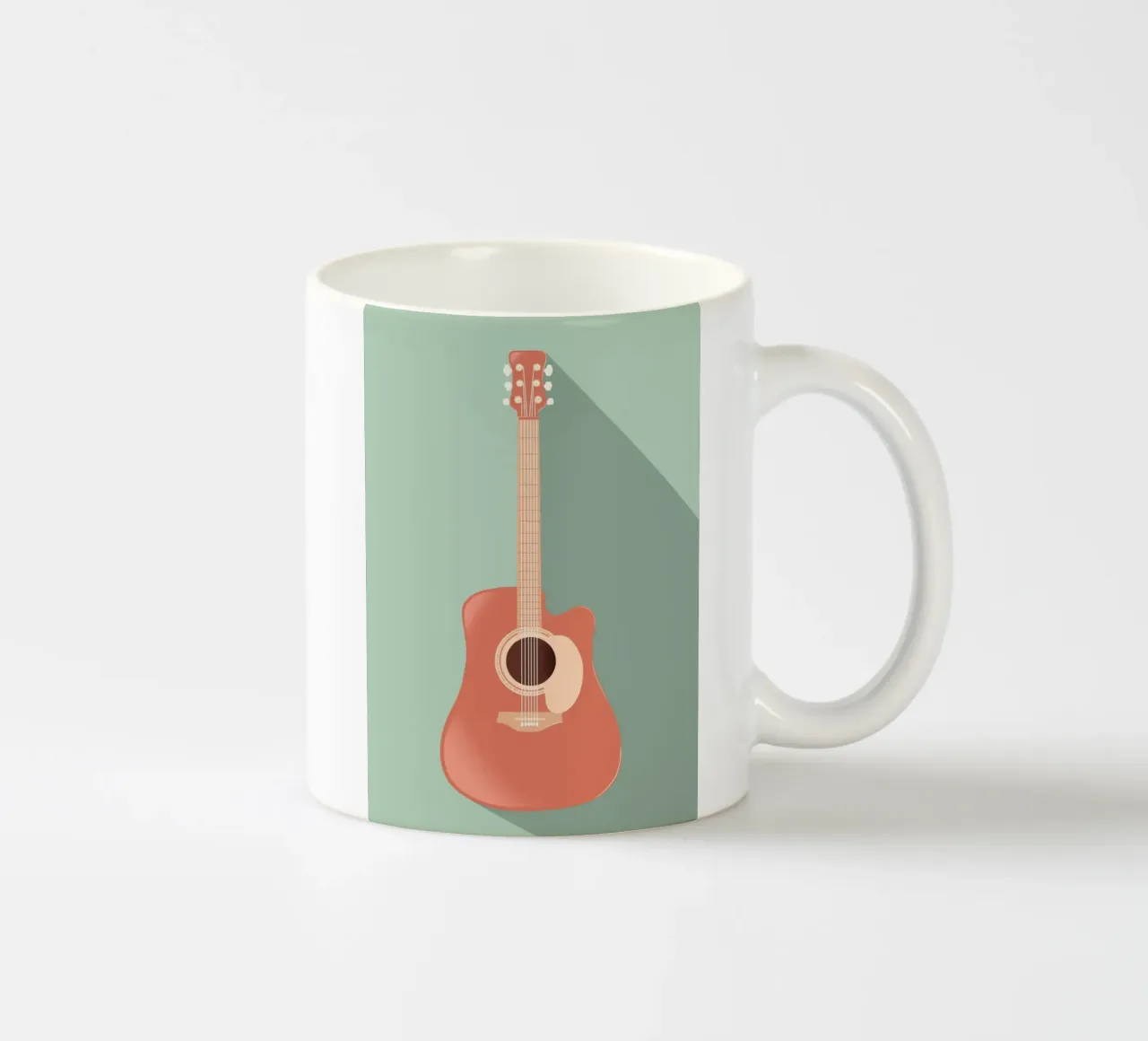guitar shadow tazza in ceramica da scoten