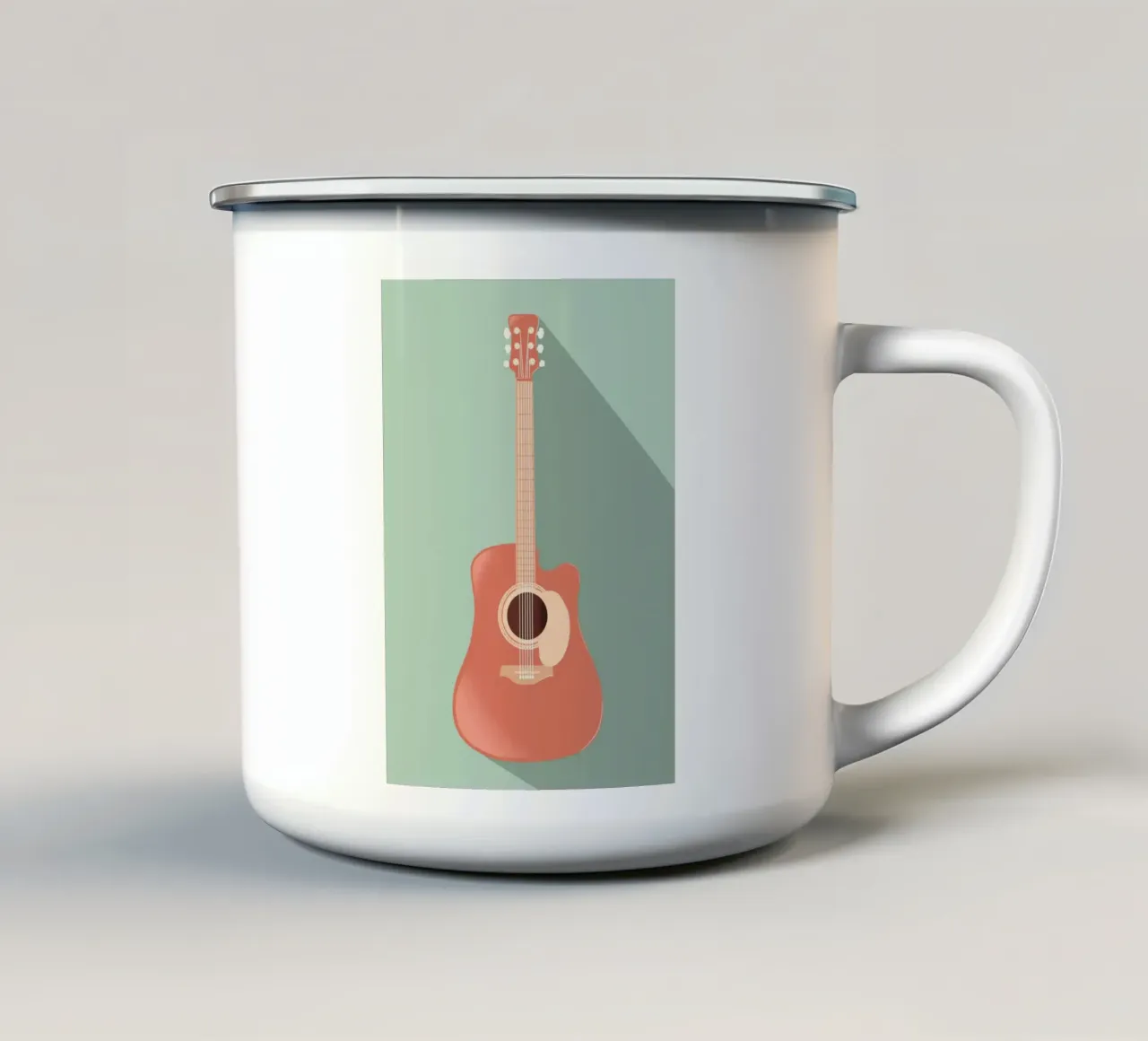 guitar shadow tazza in smalto da scoten