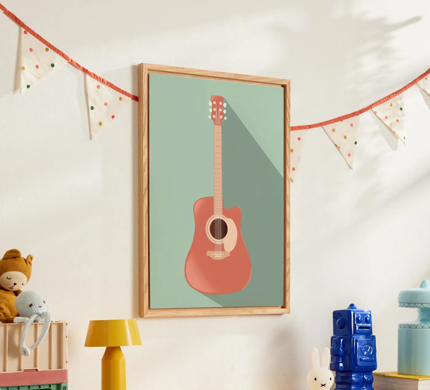 guitar shadow Acryl-Glas von scoten