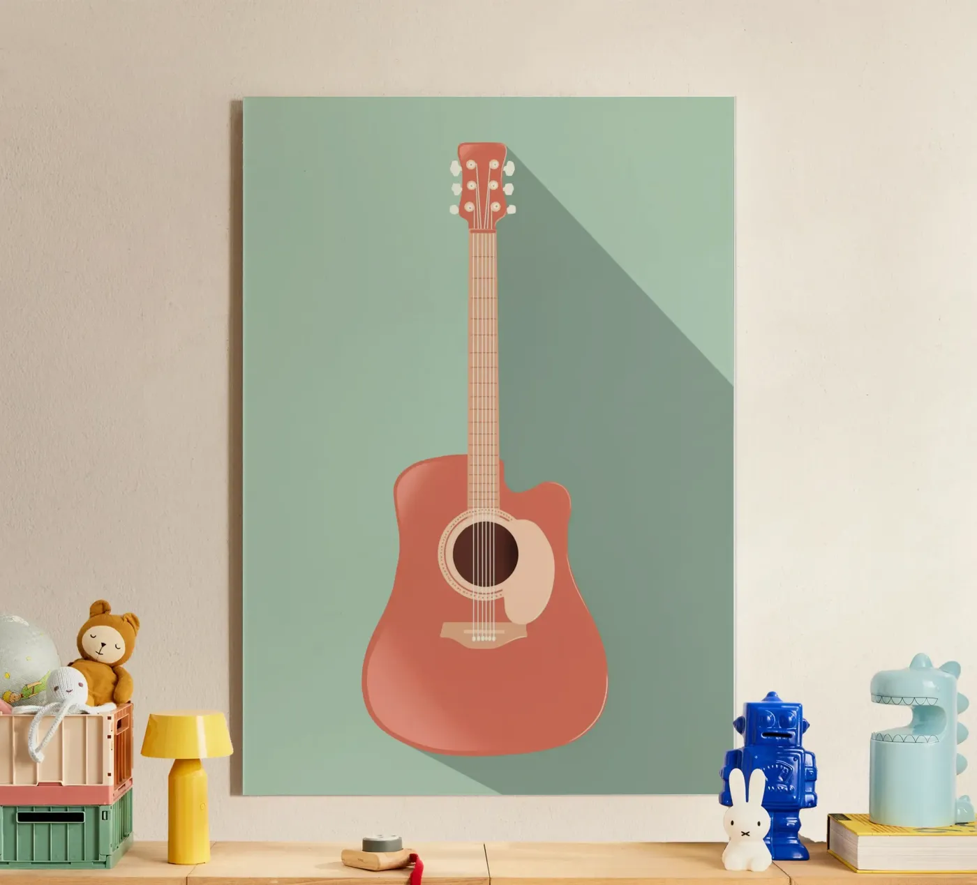 guitar shadow Acryl-Glas von scoten