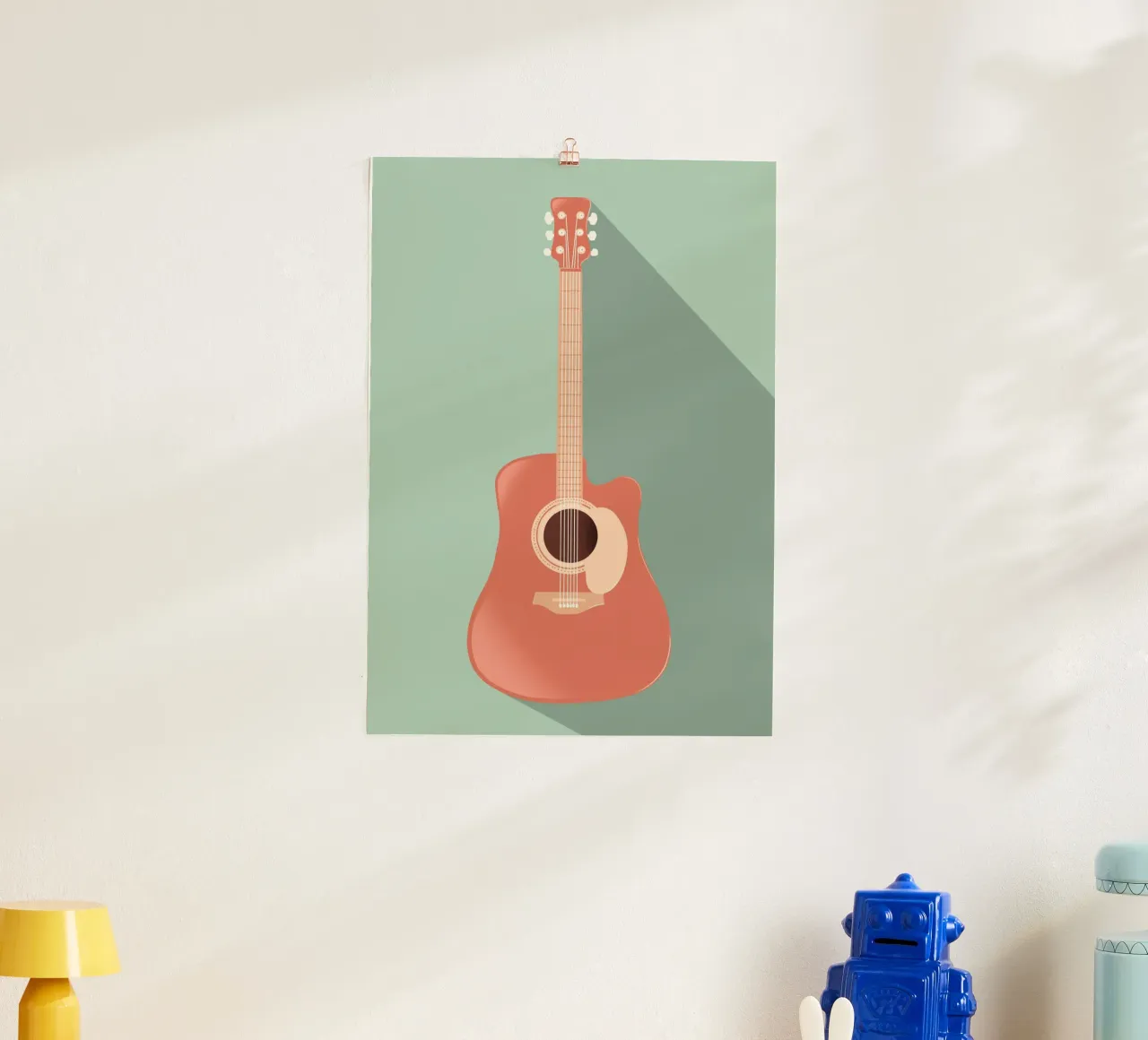 guitar shadow poster da scoten