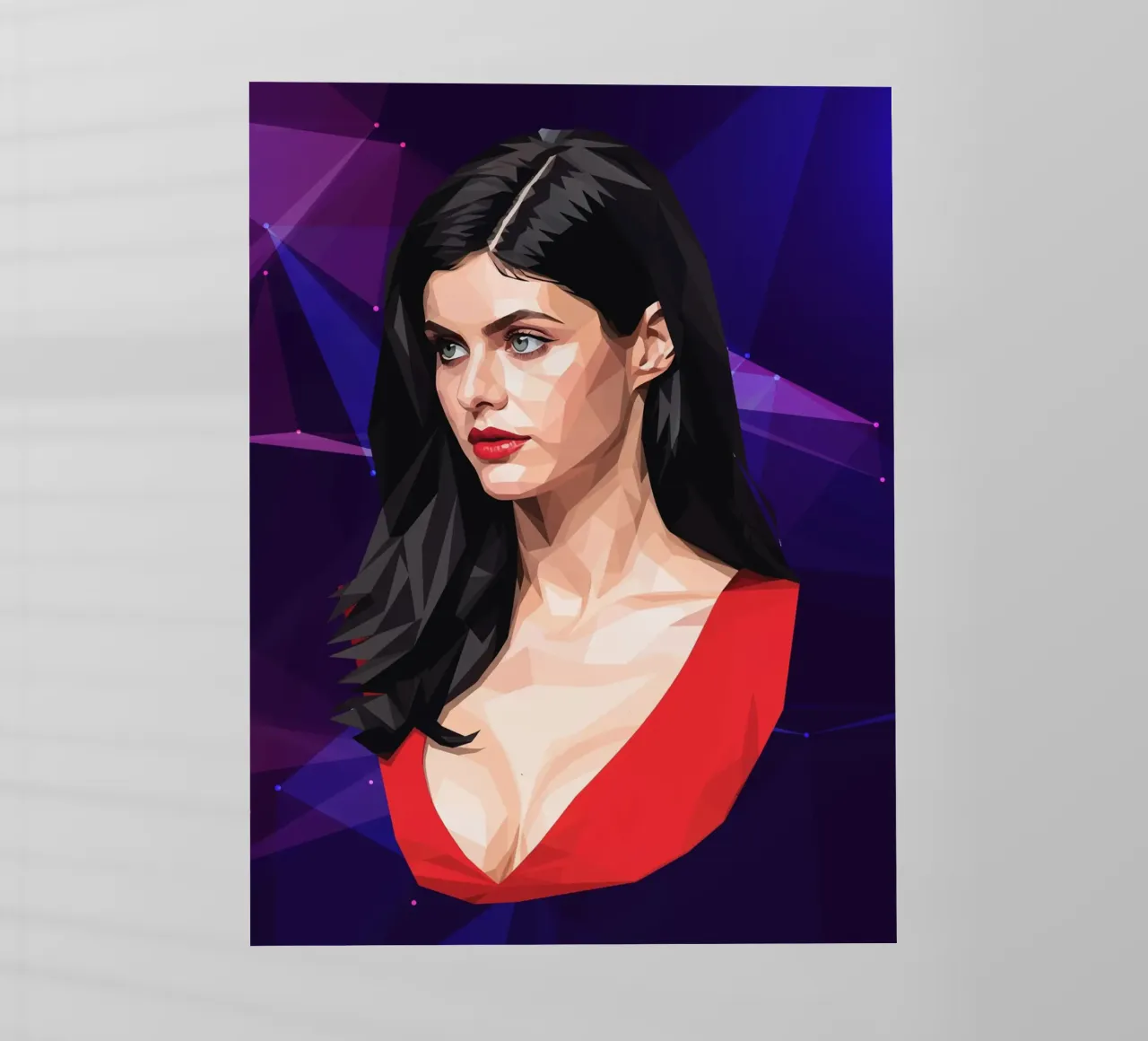 Alexandra Daddario Lowpoly pellicola backlit da Low Profile