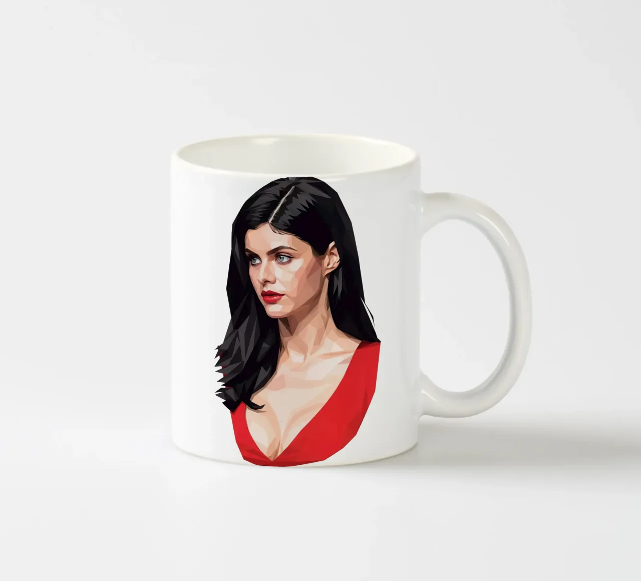 Alexandra Daddario Lowpoly tazza in ceramica da Low Profile