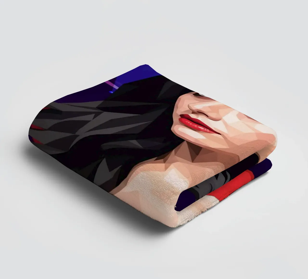 Alexandra Daddario Lowpoly asciugamano da bagno da Low Profile