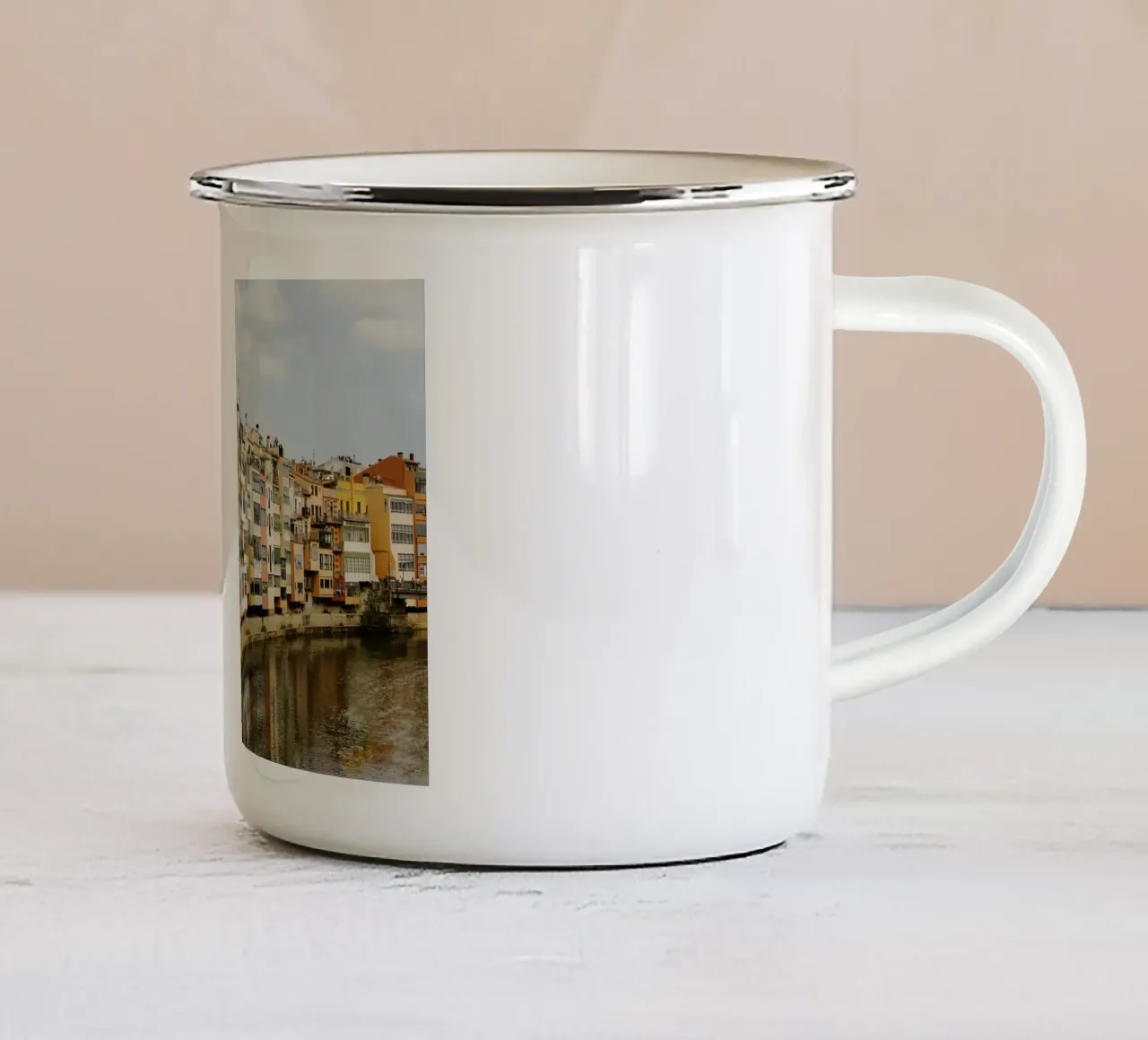 Girona, Catalogna (Spagna) tazza in smalto da atmospheric pictures