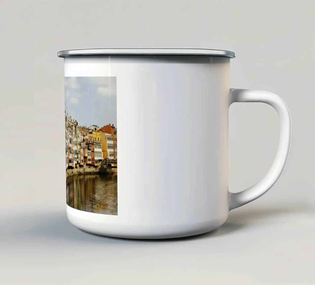 Girona, Catalogna (Spagna) tazza in smalto da atmospheric pictures