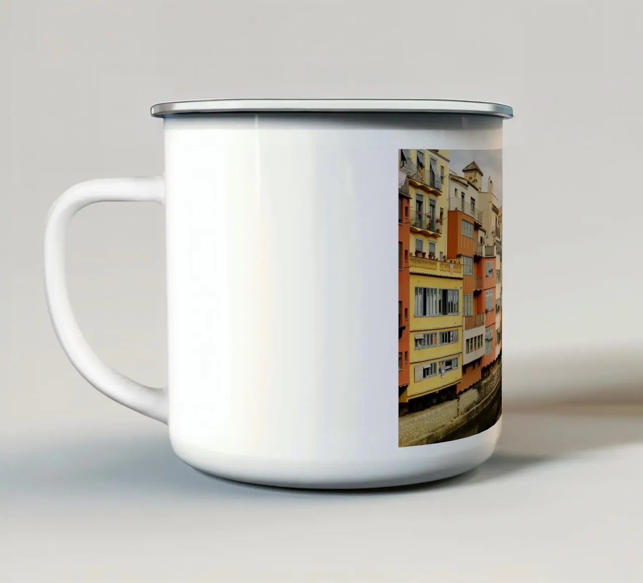 Girona, Catalogna (Spagna) tazza in smalto da atmospheric pictures