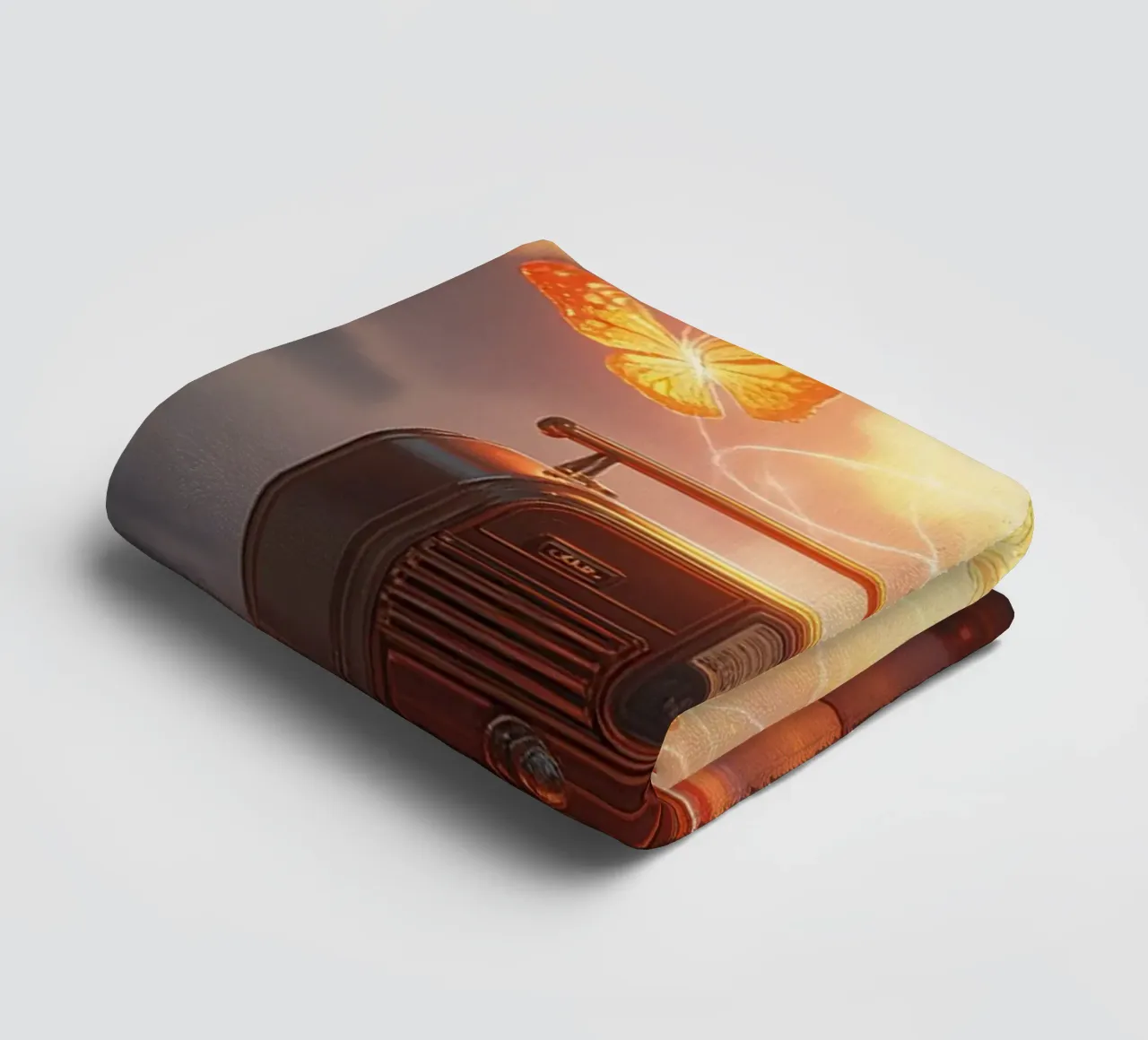 flying radio butterfly asciugamano da bagno da scoten