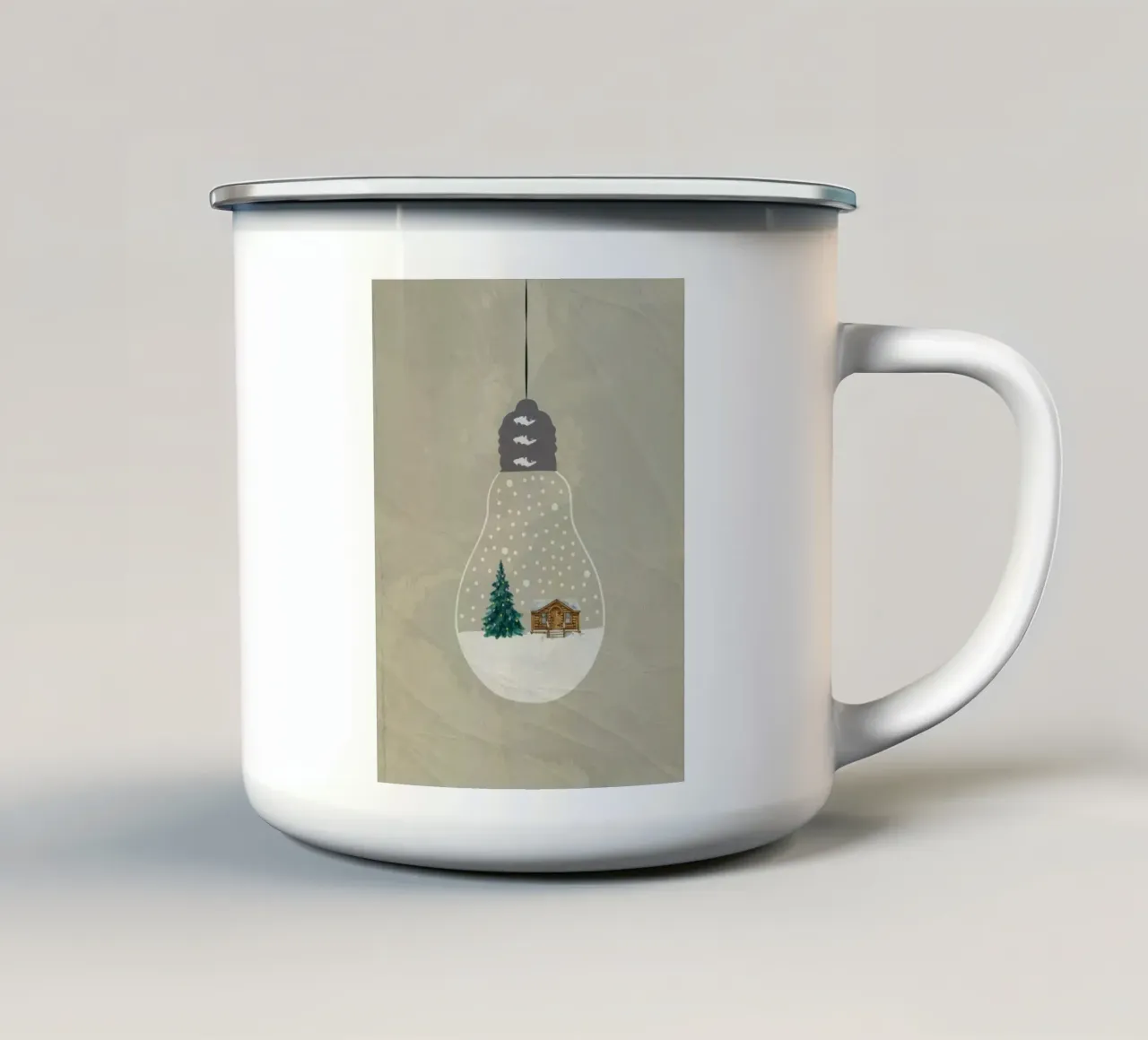 light snow home emaille mok van scoten