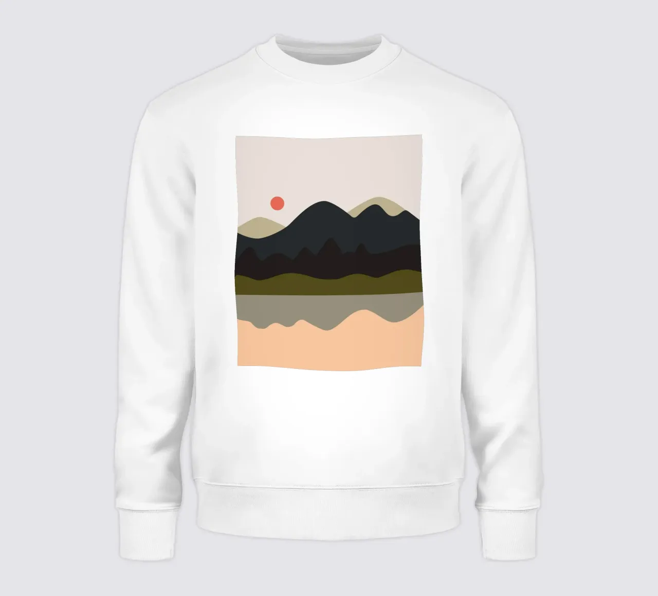 mountain and lake felpa da XOXO Arte