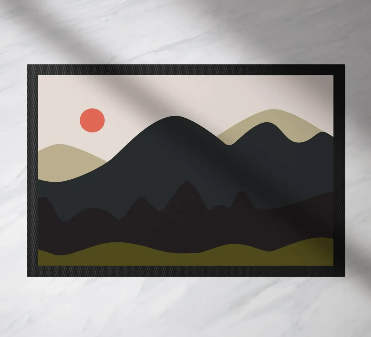 mountain and lake zerbino da XOXO Arte