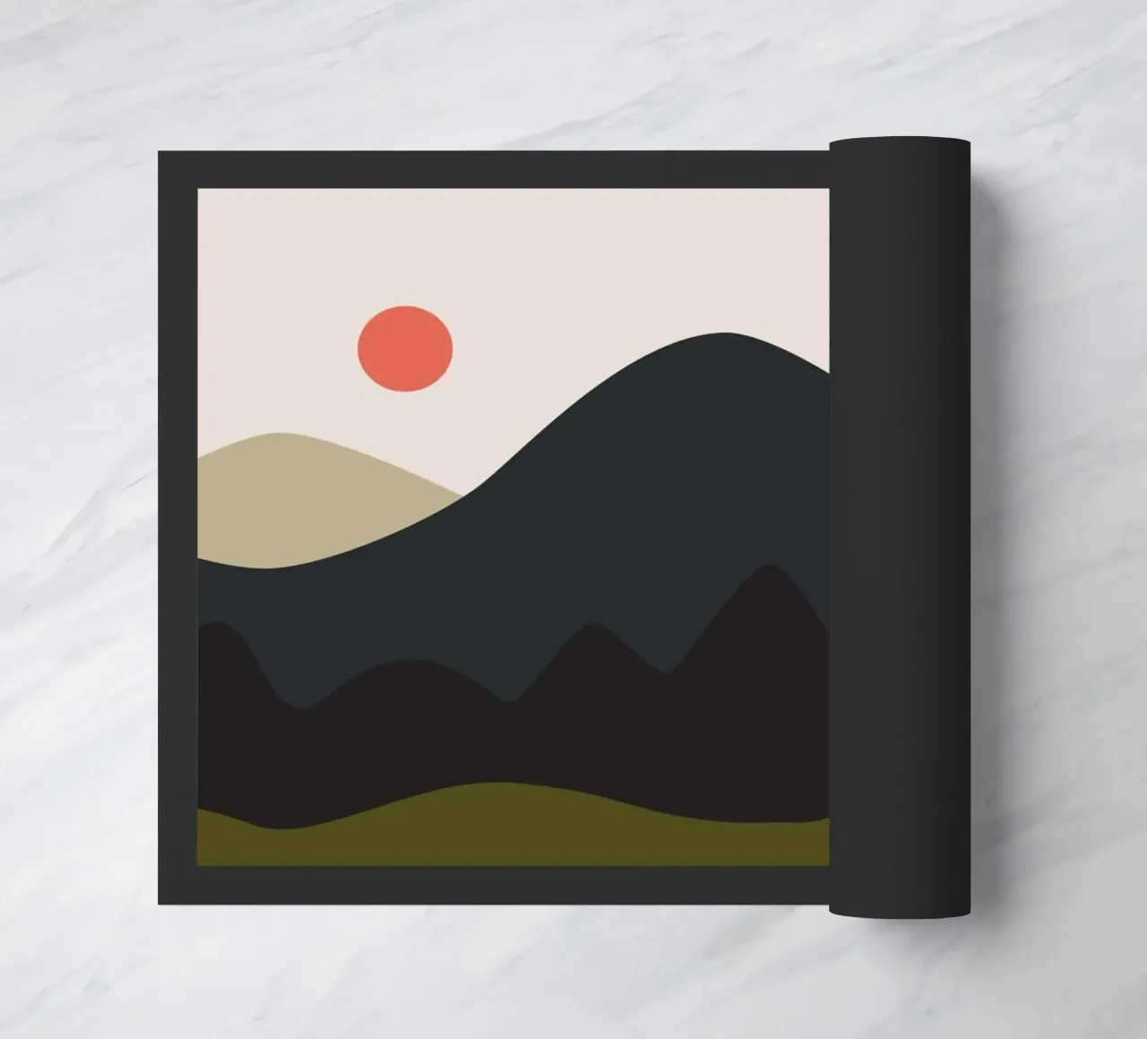 mountain and lake zerbino da XOXO Arte