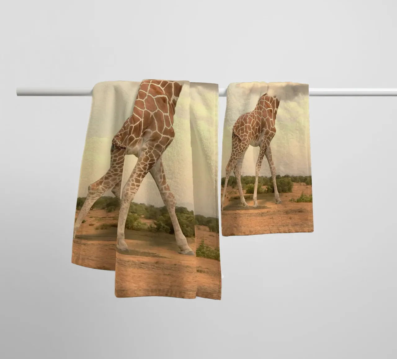 giraffe cloud asciugamano da bagno da scoten