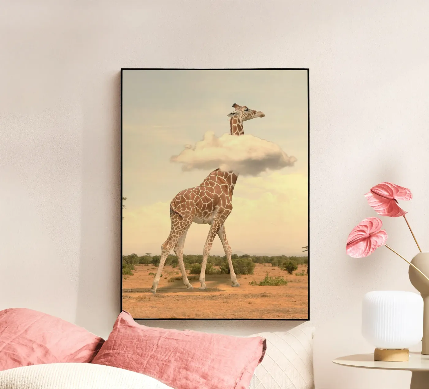 giraffe cloud plexiglas de scoten