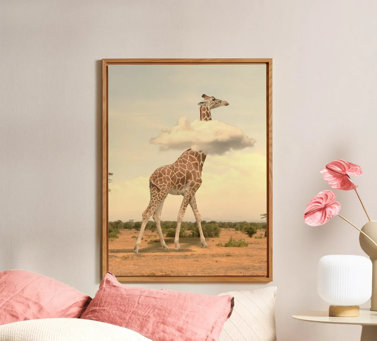 giraffe cloud alluminio dibond da scoten