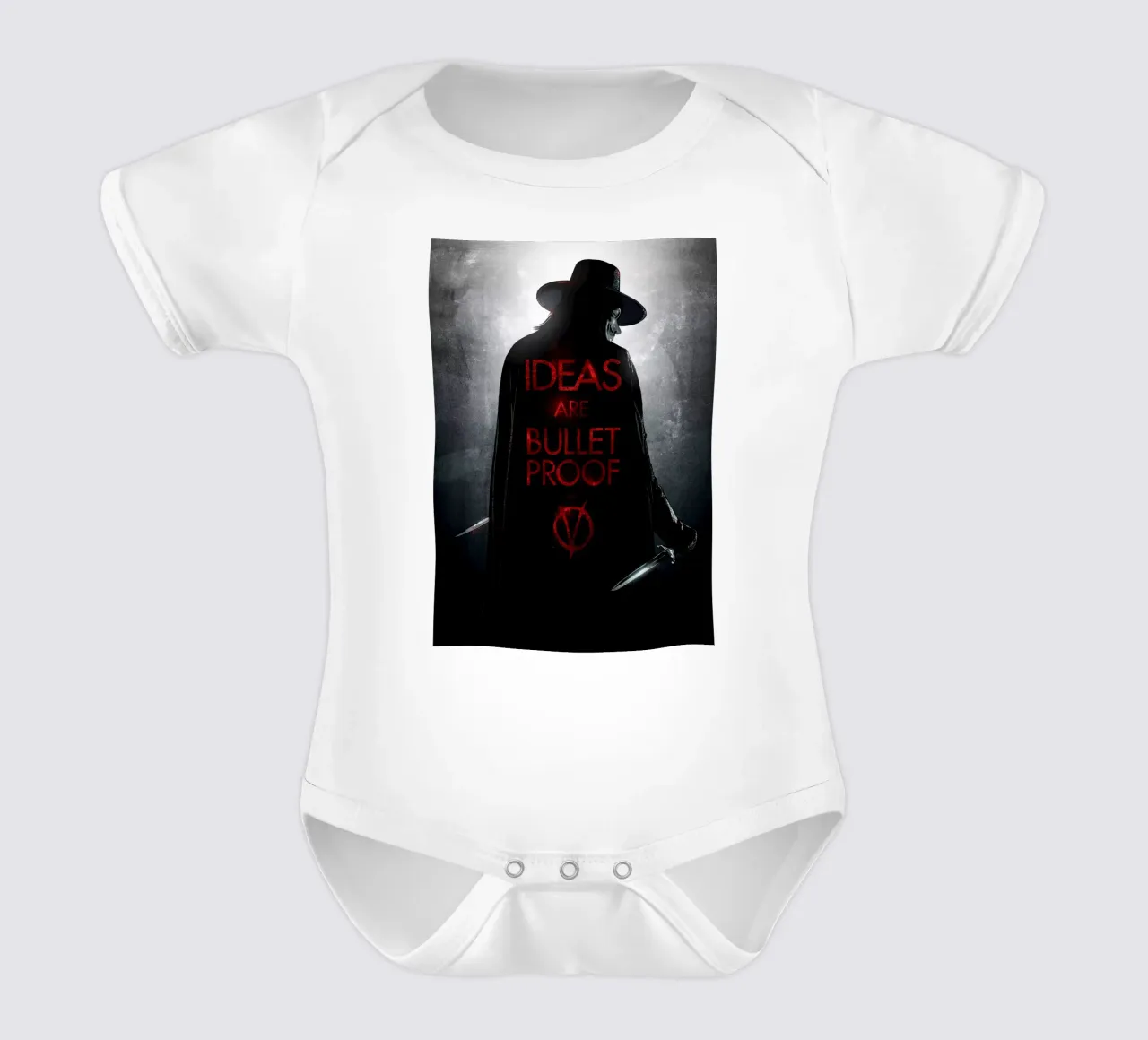 V For Vendetta body neonato maniche corte da nabakumov