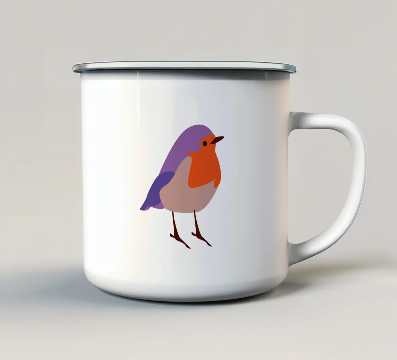 Early Bird tazza in smalto da XOXO Arte