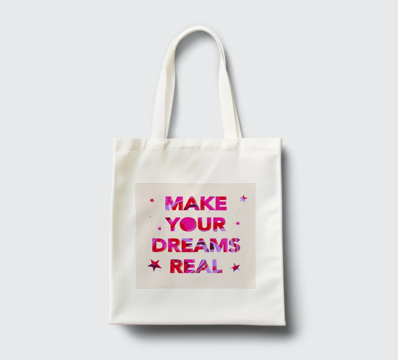 Realizzare i propri sogni borsa in juta da nicigabrieldesigns