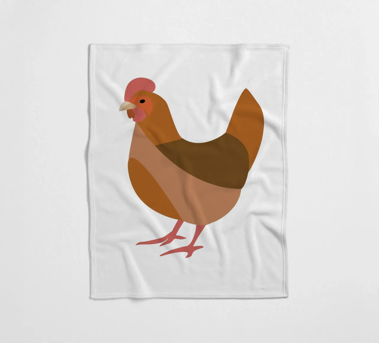 chicken coperta in pile da XOXO Arte