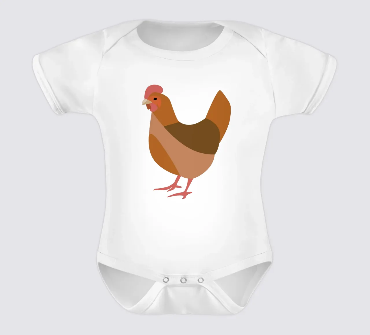 chicken body neonato maniche corte da XOXO Arte
