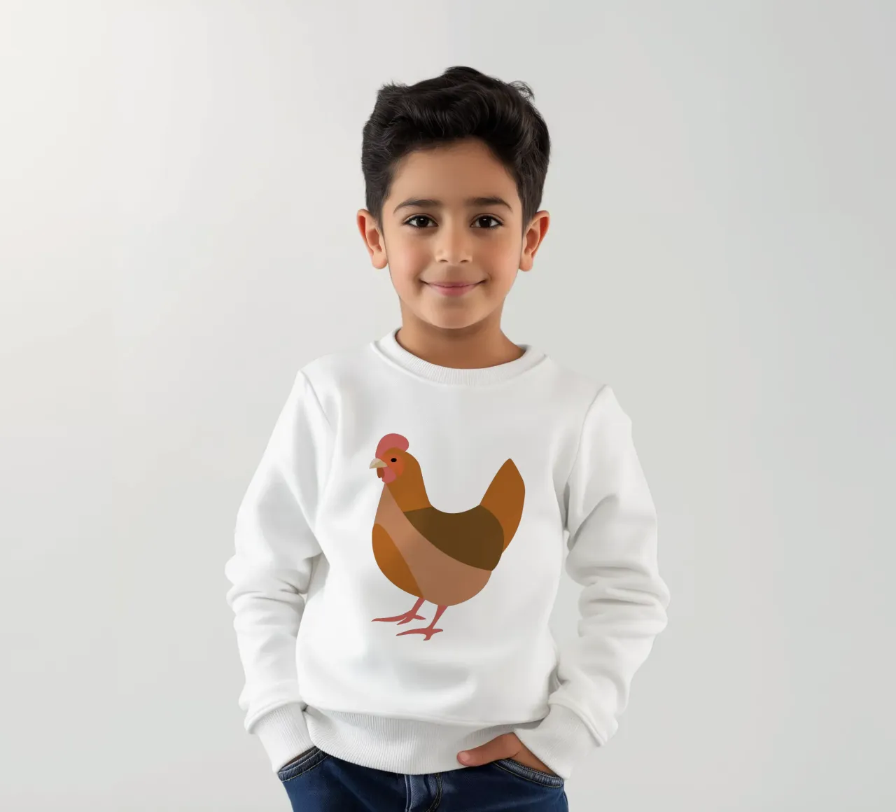 chicken felpa bambino da XOXO Arte