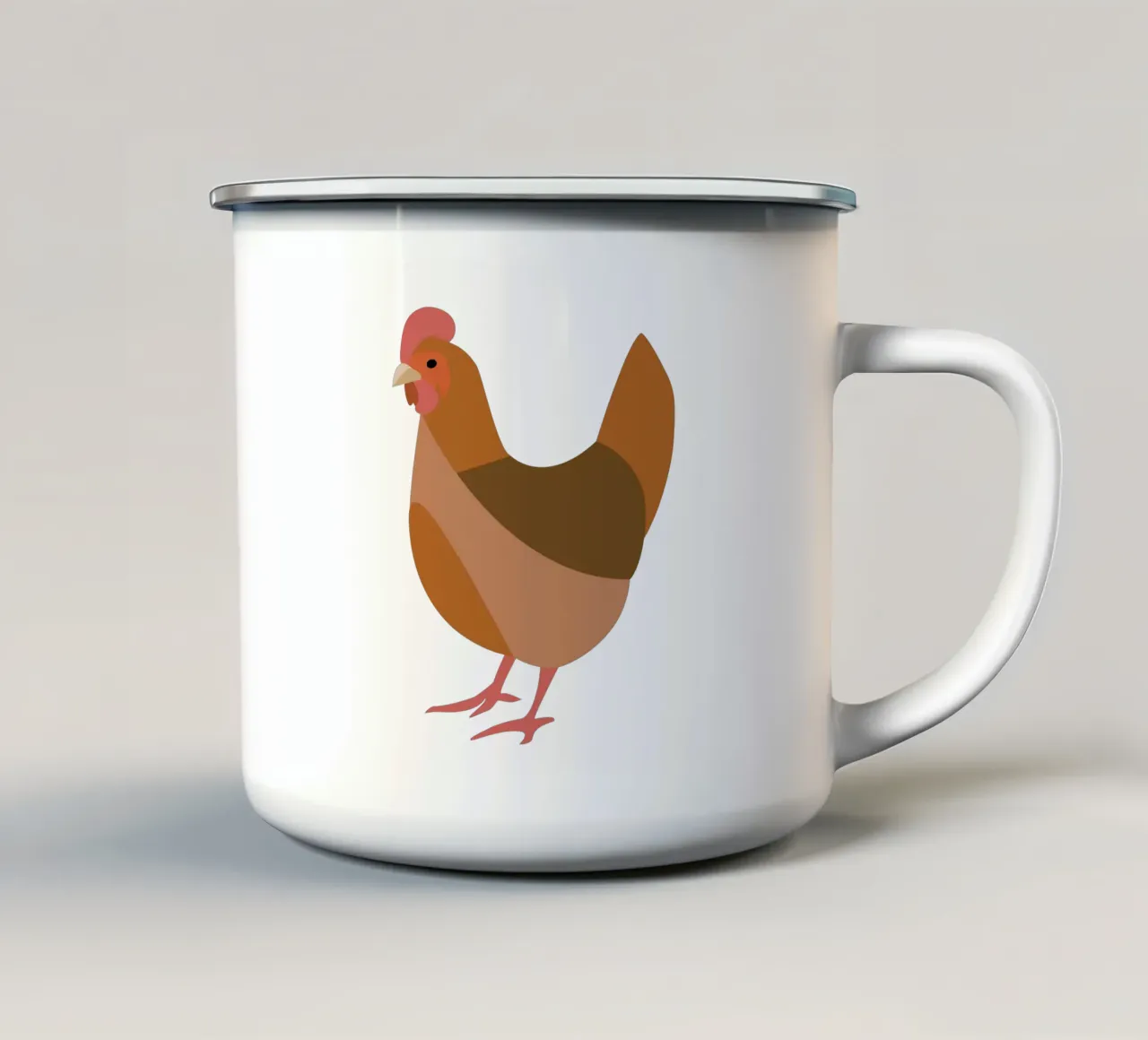 chicken tazza in smalto da XOXO Arte