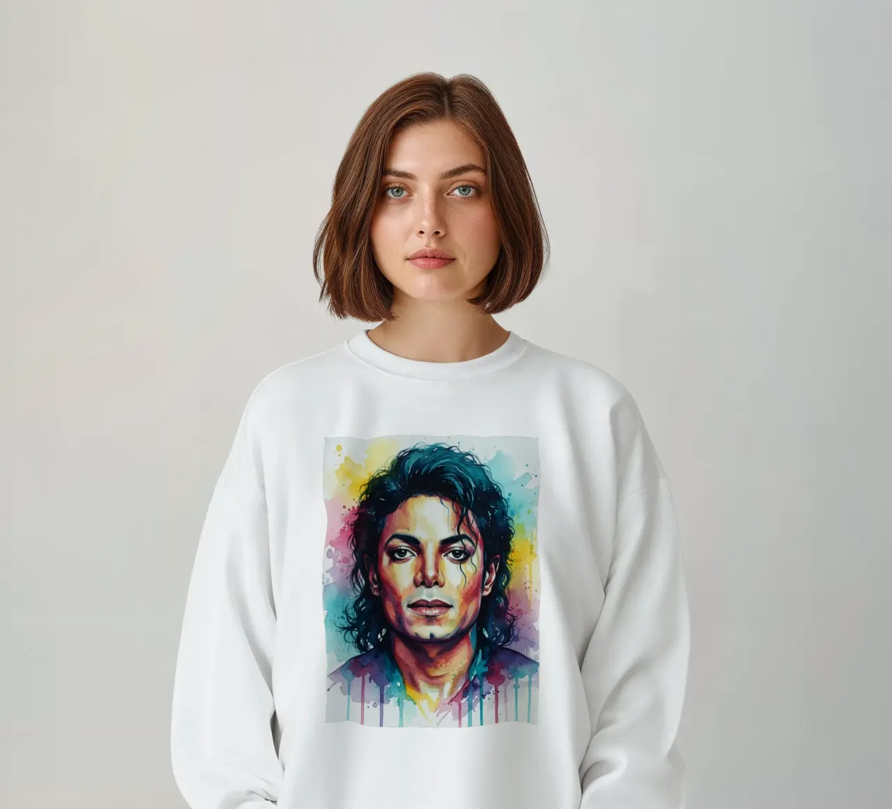 Michael Jackson arte colorata felpa da Kalis