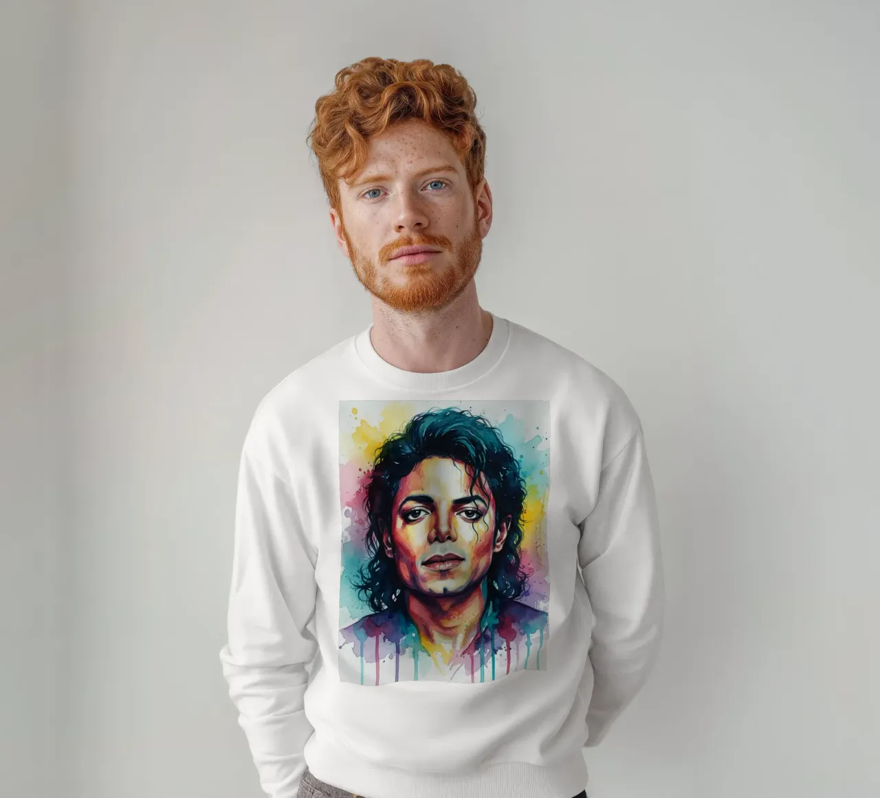 Michael Jackson arte colorata felpa da Kalis