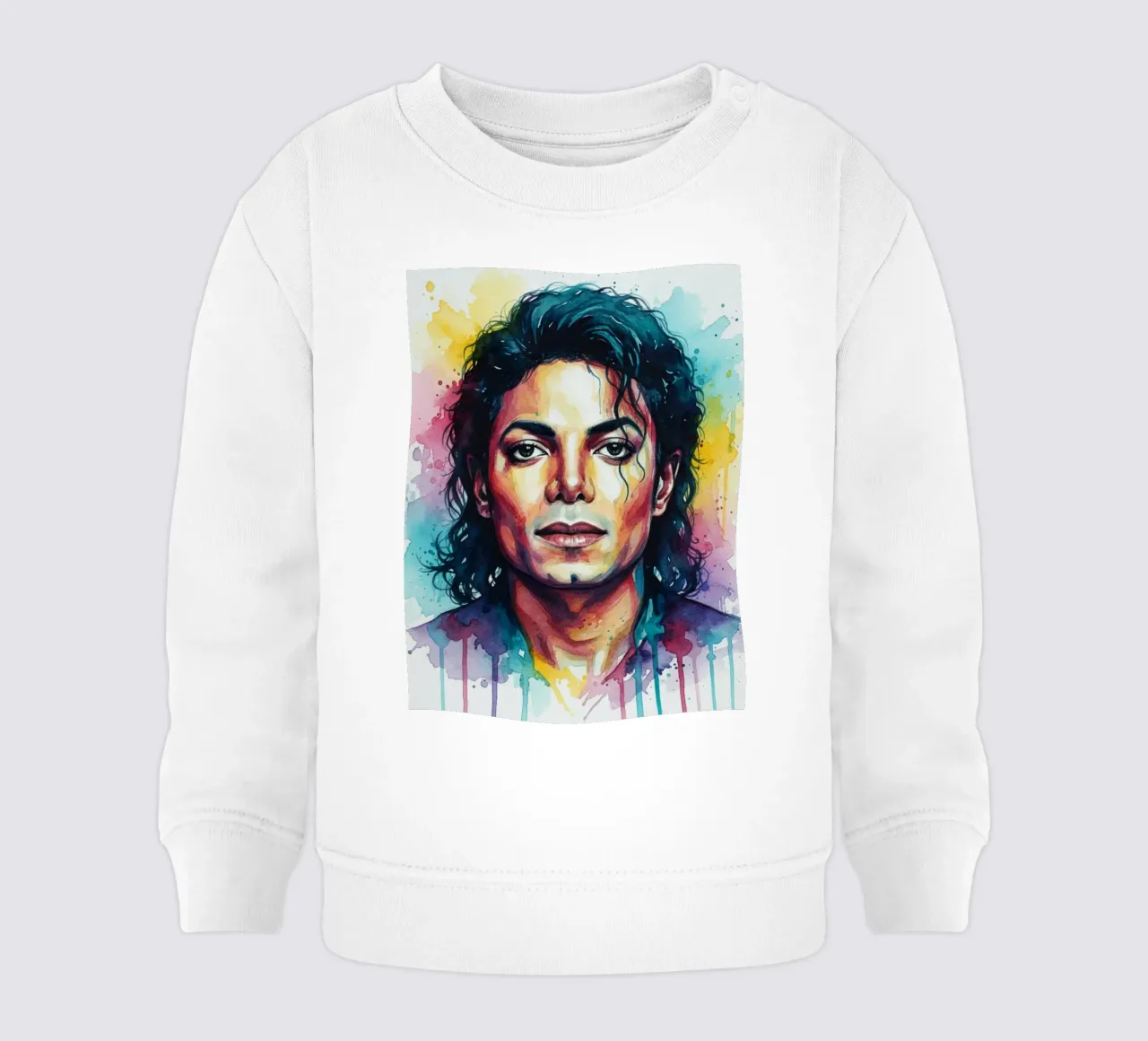 Michael Jackson arte colorata felpa neonato da Kalis