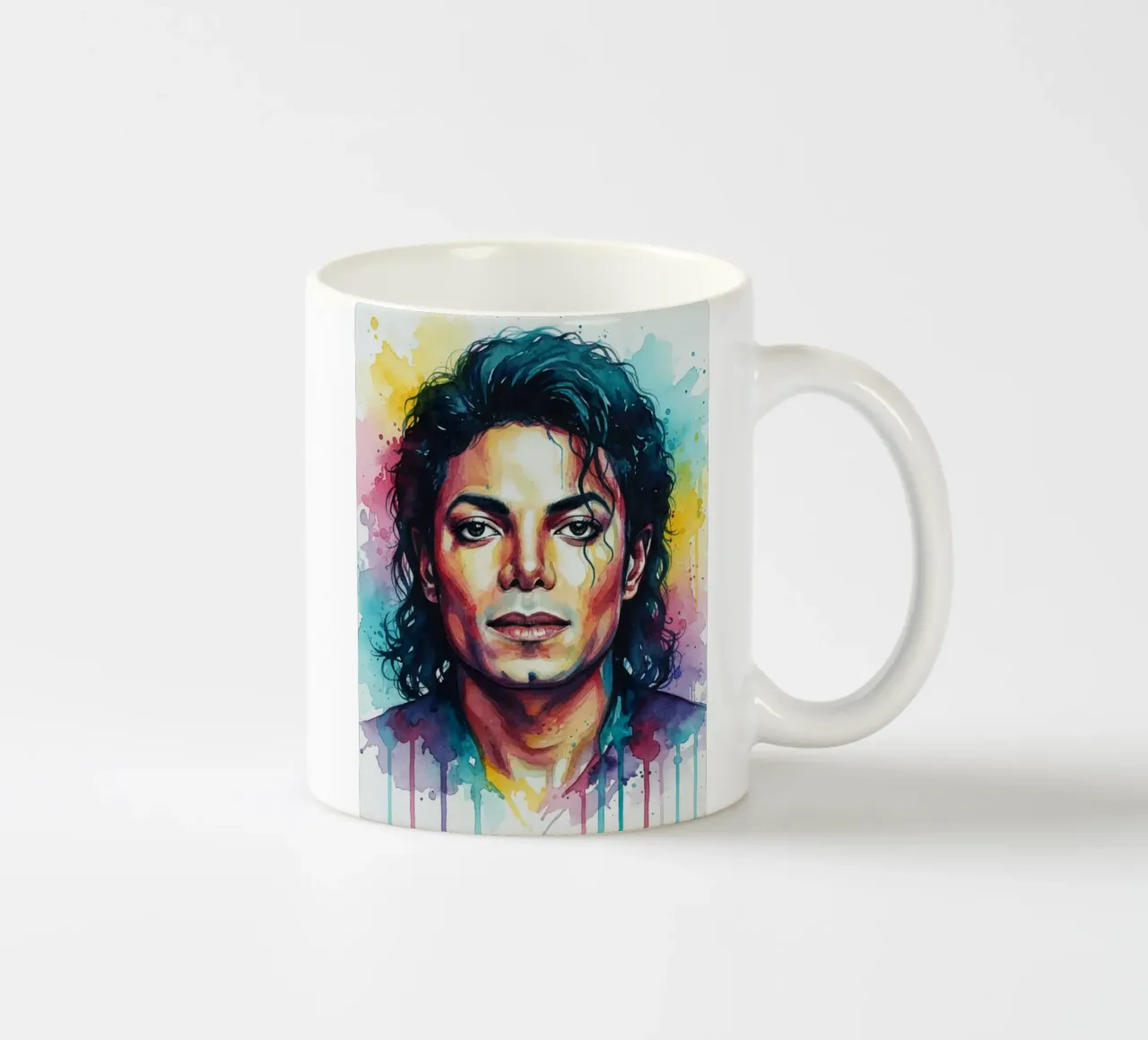 Michael Jackson arte colorata tazza in ceramica da Kalis
