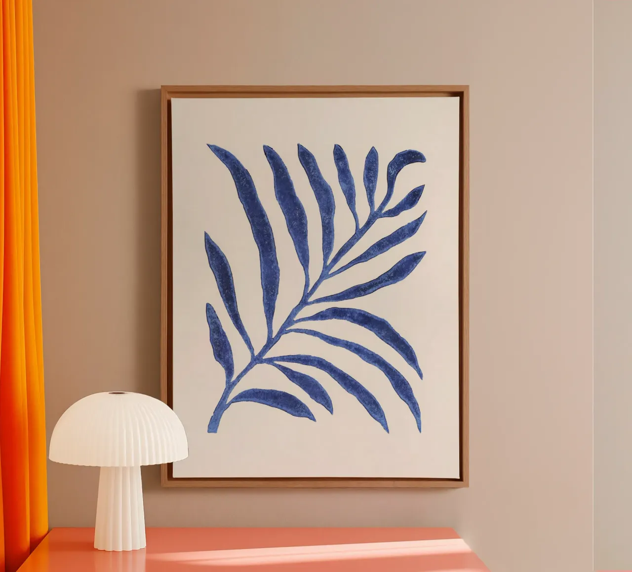 Alisa Galitsyna - Linocut Branch tela con Cornice a cassetta da The Artcircle