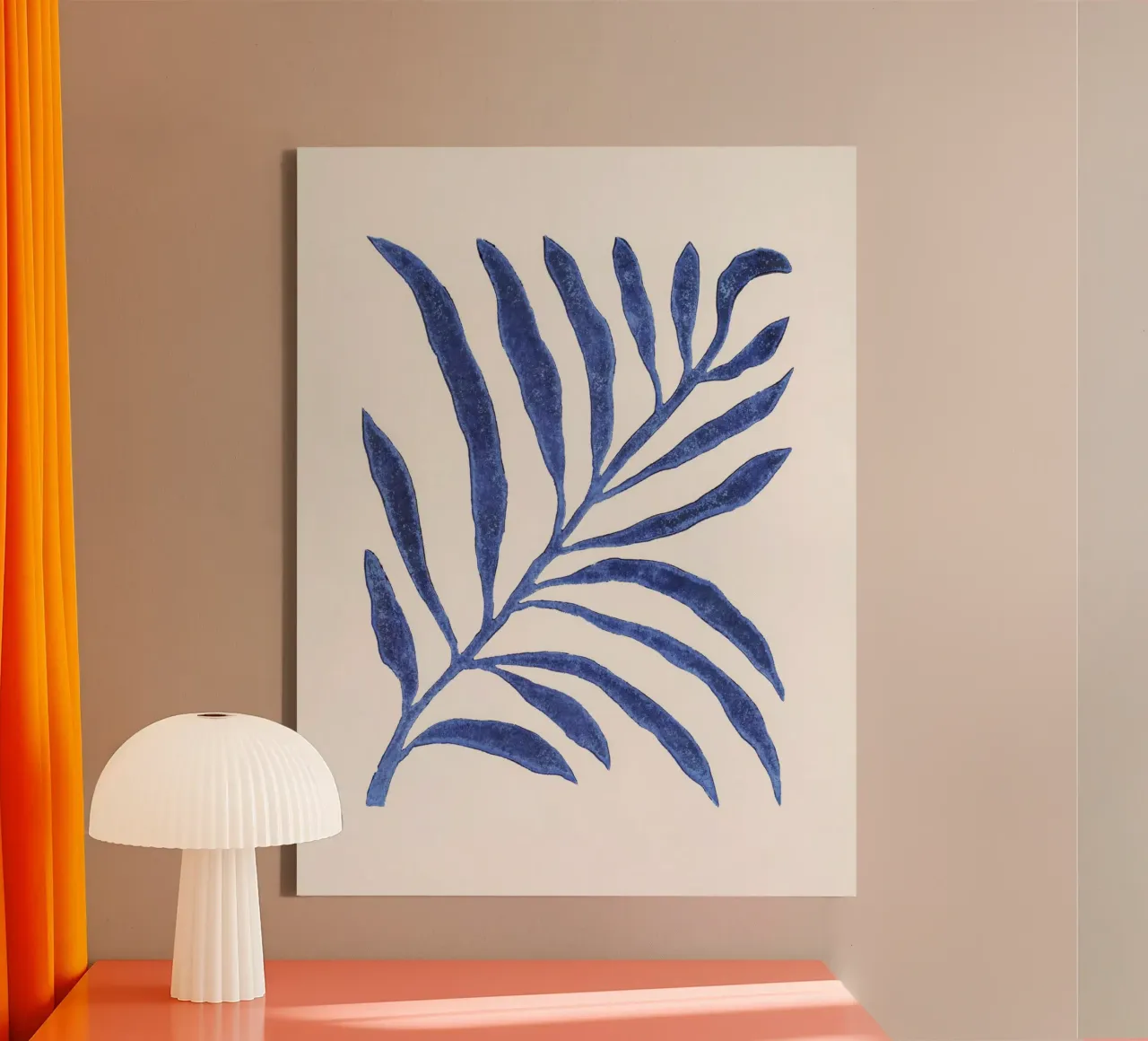 Alisa Galitsyna - Linocut Branch tela con Cornice a cassetta da The Artcircle
