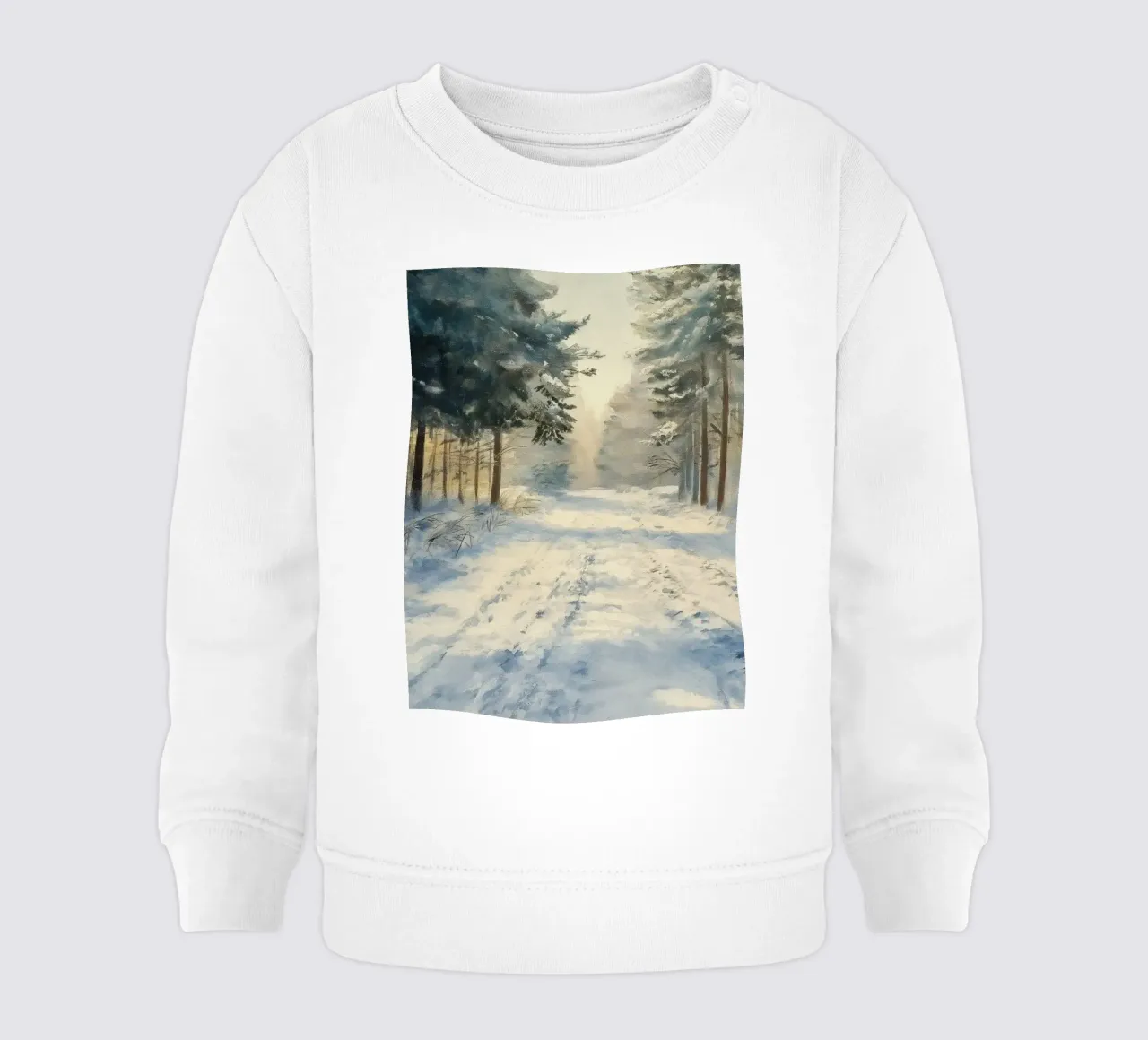 Mattina d'inverno in una foresta tranquilla - luce del sole felpa neonato da Cozy Vibes