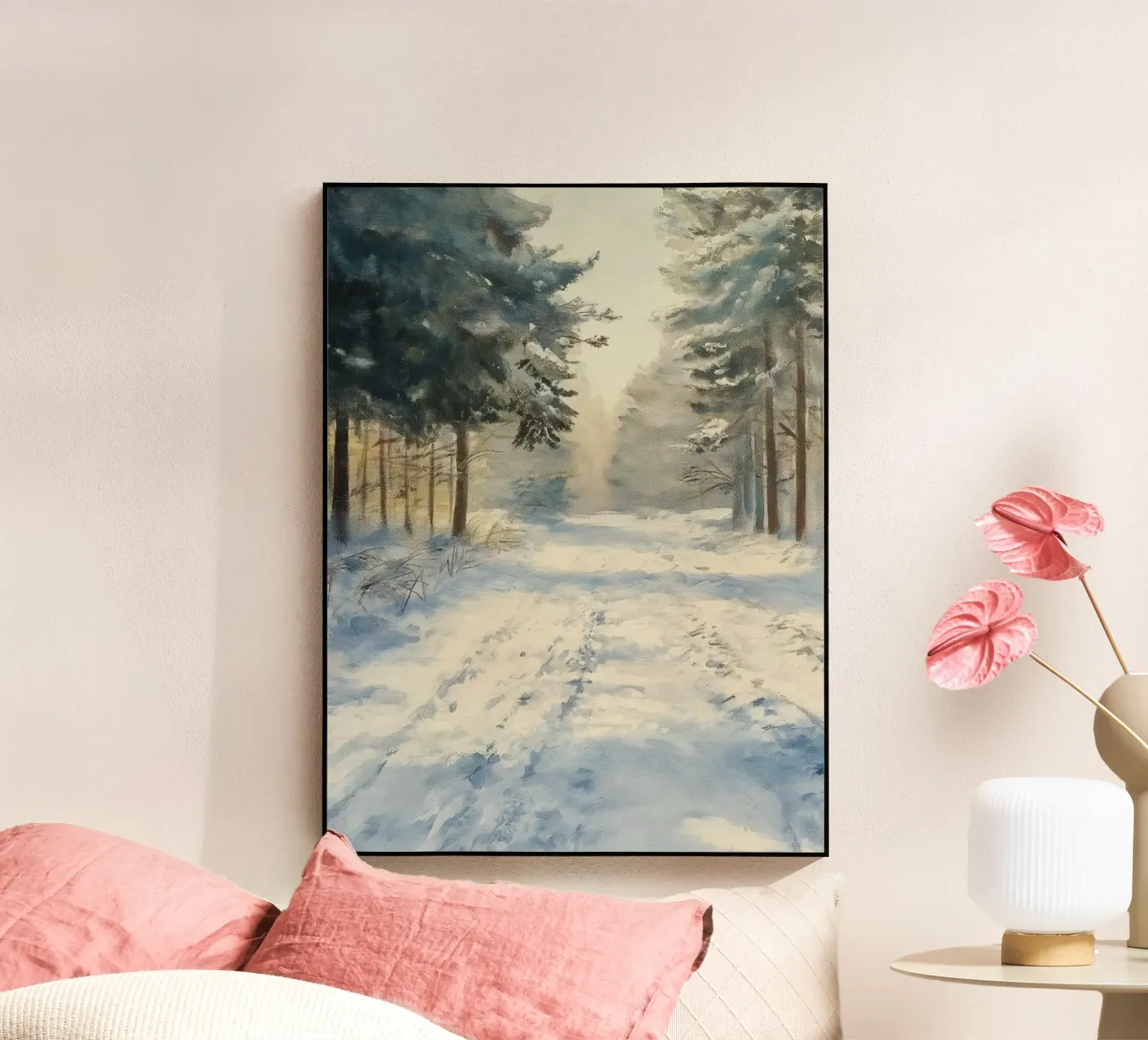 Mattina d'inverno in una foresta tranquilla - luce del sole plexiglass da Cozy Vibes