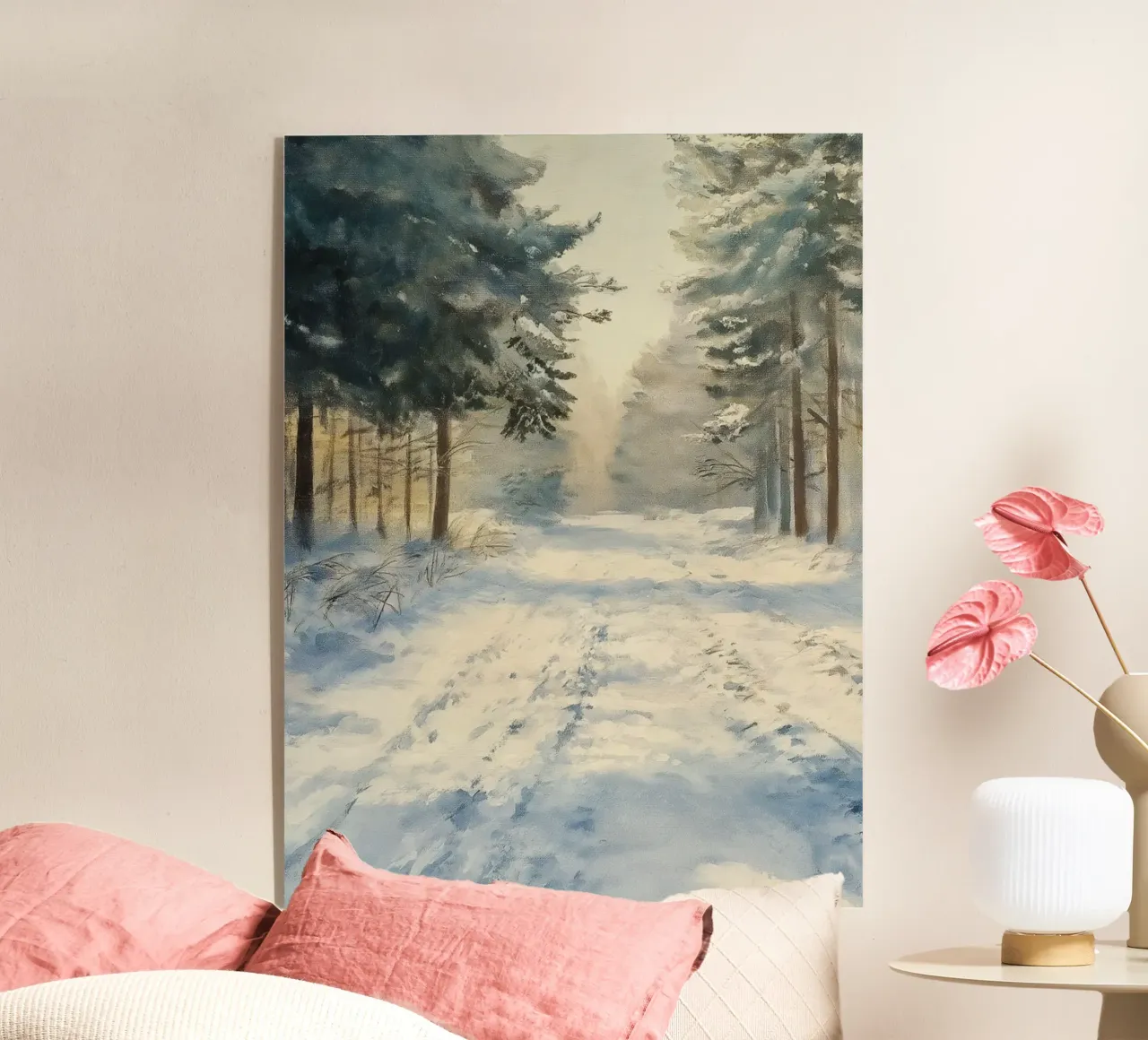 Mattina d'inverno in una foresta tranquilla - luce del sole plexiglass da Cozy Vibes