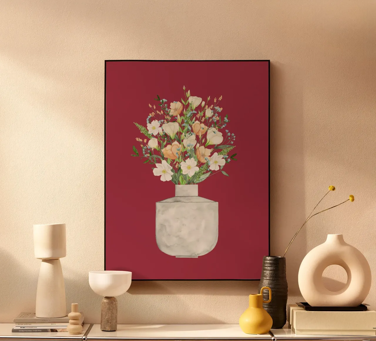 Bouquet di fiori alluminio dibond da herzundpapier
