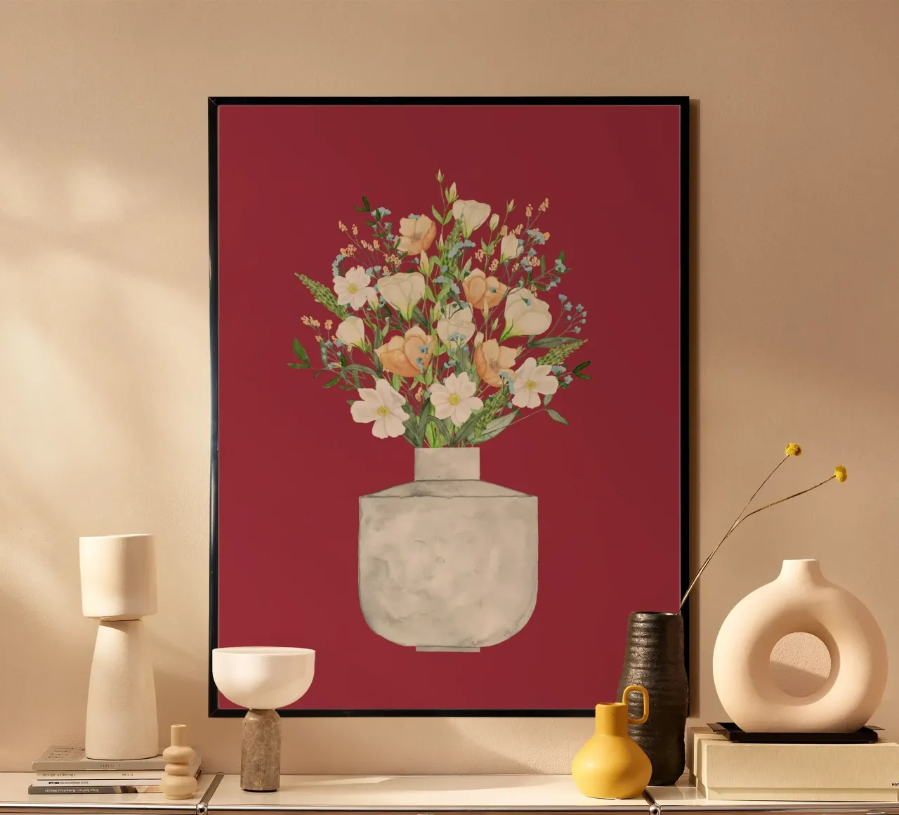 Bouquet di fiori carta hahnemühle da herzundpapier