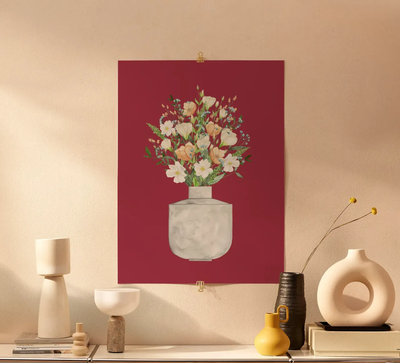 Bouquet di fiori carta hahnemühle da herzundpapier