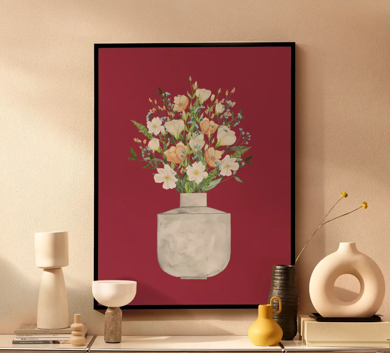 Bouquet di fiori carta hahnemühle da herzundpapier